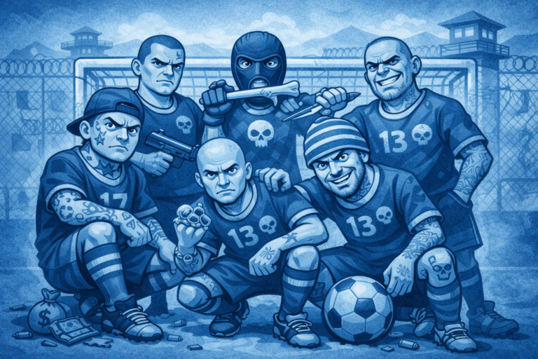 O time da impunidade: futebol reúne craques do crime