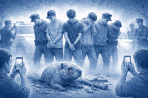 Uma capivara sobrevive à barbárie contra o afeto