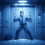 Fiquei preso no elevador: dez minutos e uma reflexão inteira