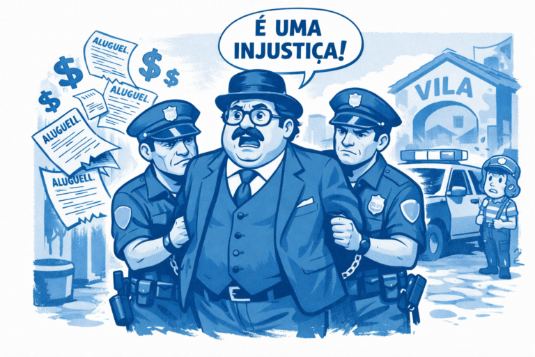 O dia em que o Sr. Barriga saiu da vila para a prisão