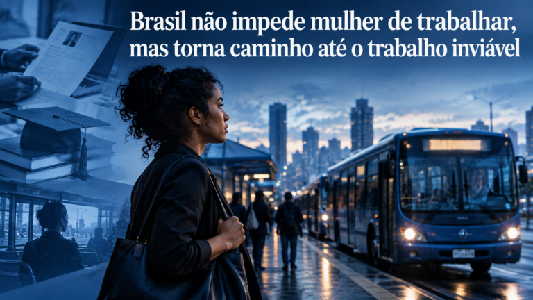 Brasil não impede mulher de trabalhar, mas torna caminho inviável