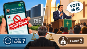 TSE: Pedir voto pelo WhatsApp não pode. Já no altar…