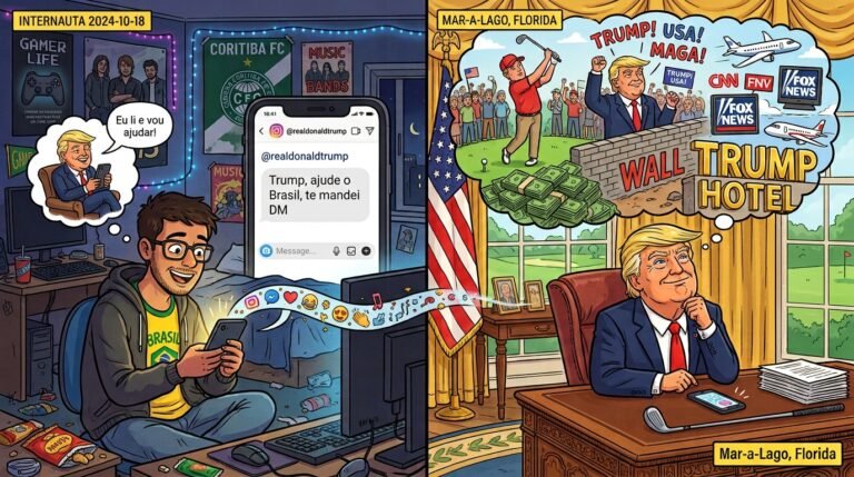 Trump não atende ‘DM’ de vassalo